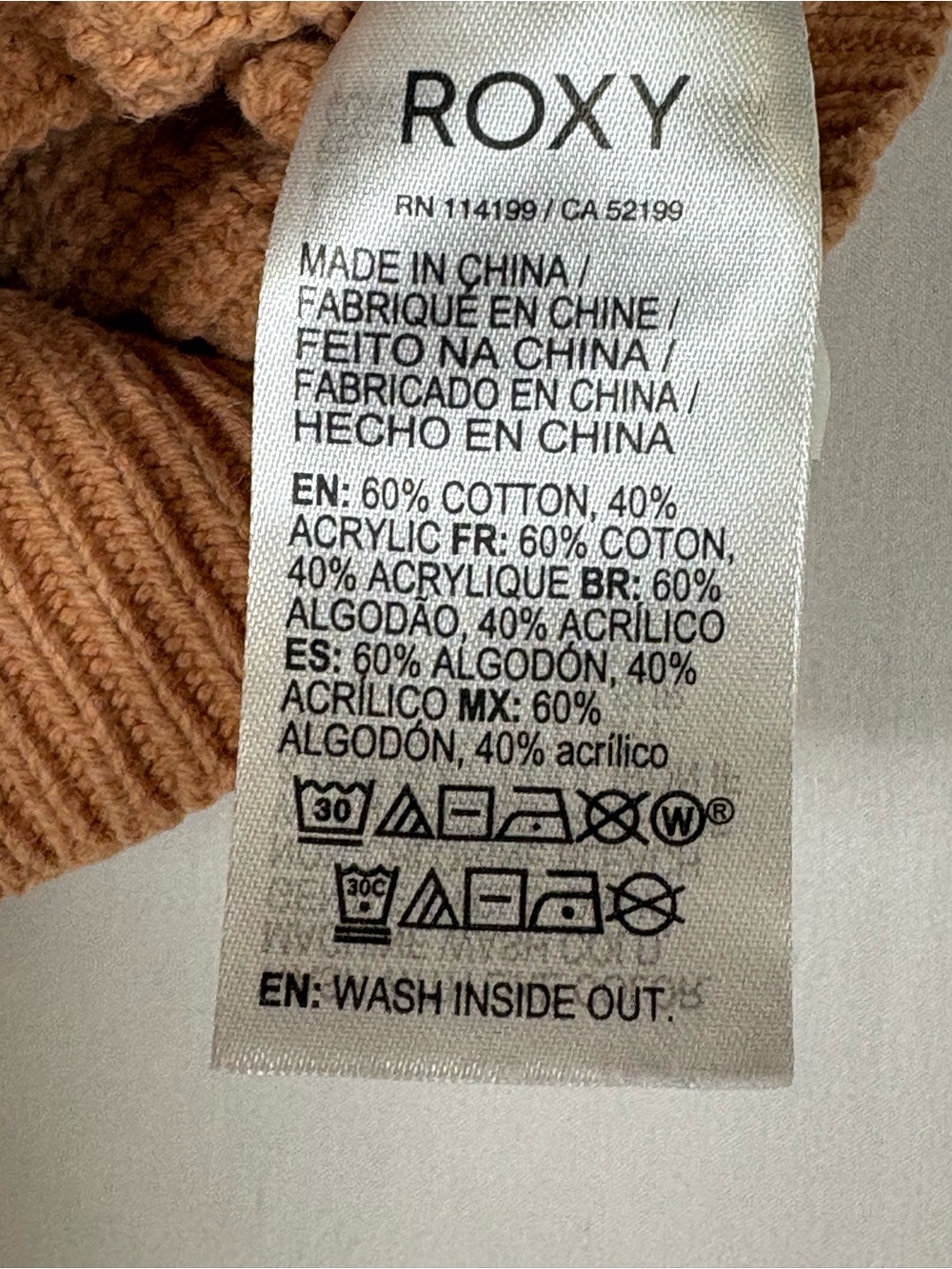 Roxy Camel Knit Crop Tank Top - Picture 4 of 7